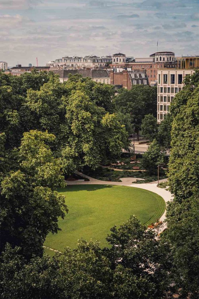 Aerial view of grosvenor square